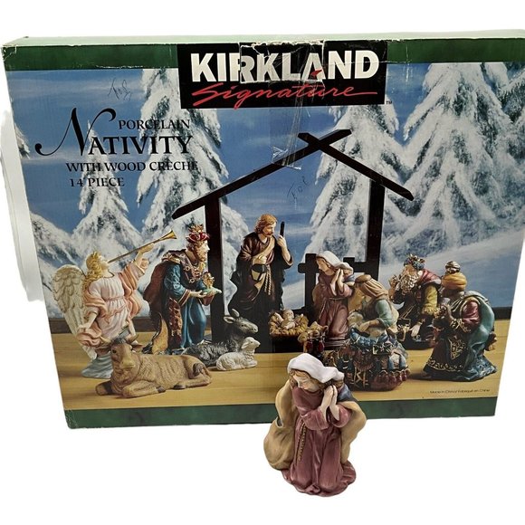 Kirkland Signature Nativity MARY Replacement Figurine 75177 Vintage - Picture 2 of 16